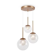 Pendul Maytoni BASIC FORM metal, sticla, auriu, transparent, G9 - MOD521PL-03G