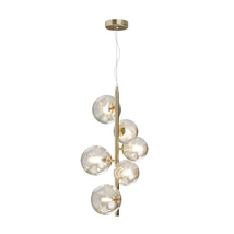 Pendul Maytoni Dallas metal, sticla, auriu, G9 - MOD545PL-06G