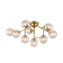 Plafoniera Maytoni DALLAS sticla chihlimbar 12x G9 - MOD545PL-12G