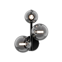 Aplica de perete Maytoni Dallas metal, sticla, negru, fumuriu, G9 - MOD545WL-03B
