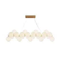 Pendul Maytoni Dallas metal, sticla, auriu, alb, G9 - MOD547PL-25BS