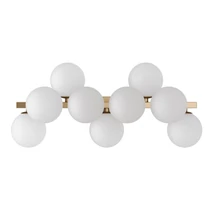 Aplica de perete Maytoni Dallas metal, sticla, auriu, alb, G9 - MOD547WL-09BS