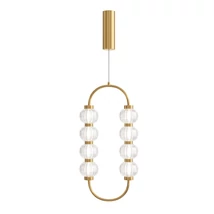 Pendul Maytoni AMULET metal, sticla, auriu, transparent, LED, 3000K, 16W, 700lm - MOD555PL-L11G3K