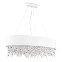 Pendul Maytoni MANFRED textil alb 9x E14 - MOD600PL-09W