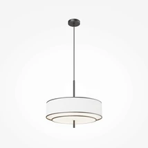 Pendul Maytoni BERGAMO metal, textil, plastic, negru, alb, E27 - MOD613PL-05W