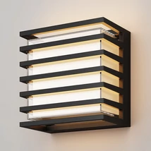 Aplica exterioara Maytoni DOWNING STREET metal, sticla, negru, LED, 10W, 3000K, 380 Lm, IP 65 - O020WL-L10B3K