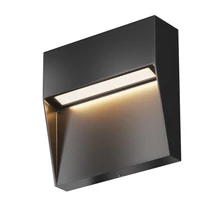 Aplica de perete exterioara Maytoni MANE metal, plastic, negru, alb, LED, 3000K, 3W, 100lm, IP54 - O047SL-L3B3K