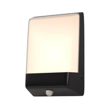 Aplica de perete exterioara cu senzor de miscare Maytoni ROW metal, plastic, grafit, alb, LED, 3000K, 9W, 500lm, IP44 - O448WL-L9GF3KSR