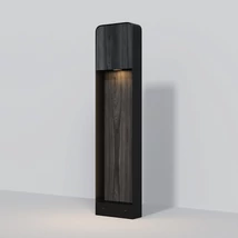Lampadar exterior Maytoni PORTE metal, fa, negru, LED, 7W, 3000K, 250 Lm, IP 54 - O481FL-L7BWD3K