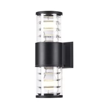 Aplica exterior Maytoni BRONX aluminiu negru 2x E27 IP54 - O576WL-02B