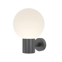 Aplica de perete exterioara Maytoni BOLD metal, sticla, negru, alb, E27, IP54 - O598WL-01B