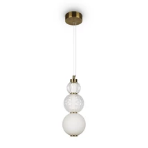 Pendul Maytoni Collar metal, acril, sticla, auriu, LED, 3000K, 16W, 800lm - P069PL-L16G3K
