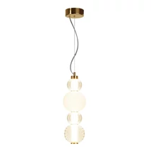 Pendul Maytoni Collar metal, acril, sticla, auriu, LED, 3000K, 17W, 950lm - P069PL-L17G3K