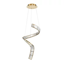 Pendul Maytoni KRONE metal, sticla, alama, transparent, LED, 3000K, 48W, 3300lm - P097PL-L48BS3K