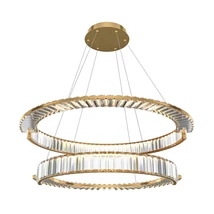Pendul Maytoni KRONE metal, cristal, auriu, LED, 4000K, 90W, 6000lm - P097PL-L90G4K