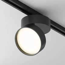 Spot sina monofazata Maytoni ONDA metal, negru, LED, 18W, 3000K, 1370 Lm - TR007-1-18W3K-B-1