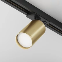 Sursa de lumina pentru sistem cu sina monofazat Maytoni Focus S metal, negru, auriu, GU10 - TR020-1-U-GU10-BMG