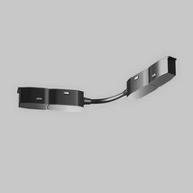 Accesoriu sina magnetica Exility Maytoni plastic, negru - TRA034CS-B-DE