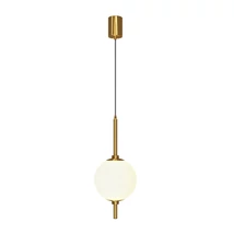 Pendul Maytoni THE SIXTH SENSE metal, sticla, alama, alb, LED, 3000K, 7W, 400lm - Z020PL-L6BS3K