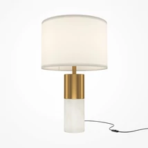 Veioza Maytoni Bianco metal, alabastru, alama, alb, E27 - Z030TL-01BS