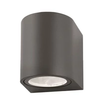 Aplica de perete exterioara NovaLuce Nero metal, sticla, gri, GU10, IP54 - NL-710021