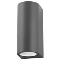 Aplica de perete exterioara NovaLuce Nero metal, sticla, gri, 2xGU10, IP54 - NL-710022