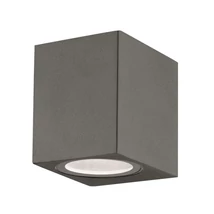 Aplica de perete exterioara NovaLuce Nero metal, sticla, gri, GU10, IP54 - NL-710041