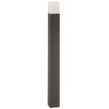 Lampadar exterior NovaLuce Stick metal, plastic, gri, alb, E27, IP54 - NL-71371101