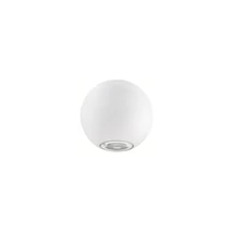 Aplica de perete exterioara NovaLuce Como metal, sticla, alb, LED, 3000K, 2x5W, 560lm, IP54 - NL-726217