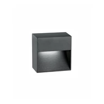 Aplica de perete exterioara NovaLuce Krypton metal, gri, LED, 3000K, 3W, 270lm, IP54 - NL-726408