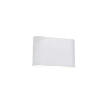 Aplica de perete exterioara NovaLuce Soho metal, sticla, alb, LED, 3000K, 2x3W, 800lm, IP54 - NL-740403