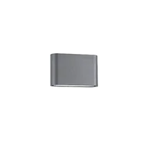 Aplica de perete exterioara NovaLuce Soho metal, sticla, gri, LED, 3000K, 2x5W, 800lm, IP54 - NL-740404