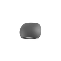 Aplica de perete exterioara NovaLuce Como metal, sticla, gri, LED, 3000K, 2x3W, 510lm, IP54 - NL-741662