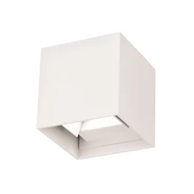 Aplica de perete exterioara NovaLuce Como metal, alb, LED, 3000K, 2x3W, 510lm, IP54 - NL-747406