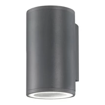 Aplica de perete exterioara NovaLuce Nodus metal, sticla, gri, GU10, IP54 - NL-773221