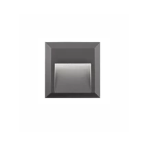 Aplica de perete exterioara NovaLuce Pulsar plastic, gri, LED, 3000-4000K, 2W, 160lm, IP54 - NL-811201
