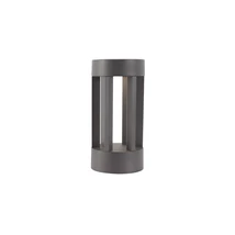 Lampadar exterior NovaLuce Devora metal, sticla, gri, transparent, LED, 3000K, 8W, 195lm, IP54 - NL-826423