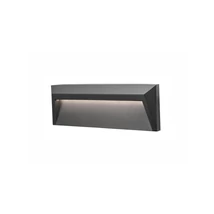 Aplica de perete exterioara NovaLuce Luton plastic, gri, LED, 3000K, 1.6W, 100lm, IP65 - NL-8403622