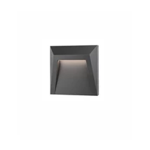 Aplica de perete exterioara NovaLuce Luton plastic, gri, LED, 3000K, 1.2W, 90lm, IP65 - NL-8403624