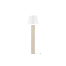 Lampadar NovaLuce BACCO piatra, textil, alb, E27 - NL-9001075