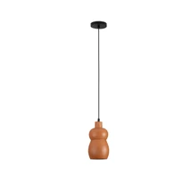 Pendul NovaLuce THEROS metal, ceramic, negrum caramiziu, E27 - NL-9001077