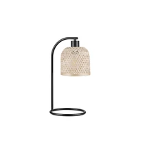 Veioza NovaLuce INTRA metal, bambus, negru, natur, E27 - NL-9001087