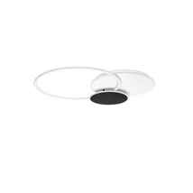 Plafoniera NovaLuce RUBIC metal, silicon, alb, negru, LED, 44W, 3000K, 2860 Lm - NL-9001100