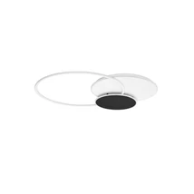 Plafoniera NovaLuce RUBIC metal, silicon, alb, negru, LED, 44W, 3000K, 3080 Lm - NL-9001101