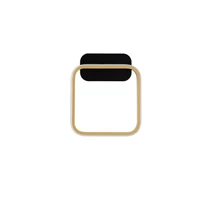Aplica de perete NovaLuce IMAR metal, plastic, negru, auriu, LED, 13W, 3200K, 755 Lm - NL-9001105