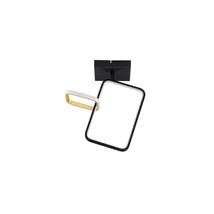 Aplica de tavan NovaLuce IMAR metal, plastic, negru, auriu, LED, 30W, 3200K, 1261 Lm - NL-9001106