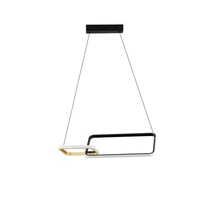 Pendul NovaLuce IMAR metal, plastic, negru, auriu, LED, 36W, 3200K, 1685 Lm - NL-9001107