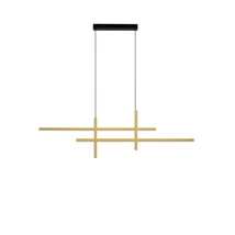 Pendul NovaLuce ANTAMA metal, plastic, negru, auriu, LED, 43W, 3200K, 1478 Lm - NL-9001111