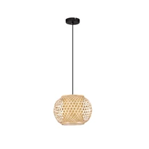Pendul NovaLuce ASMA metal, natural, negru, natur, E27 - NL-9001115