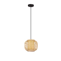 Pendul NovaLuce ASMA metal, natural, negru, natur, E27 - NL-9001116